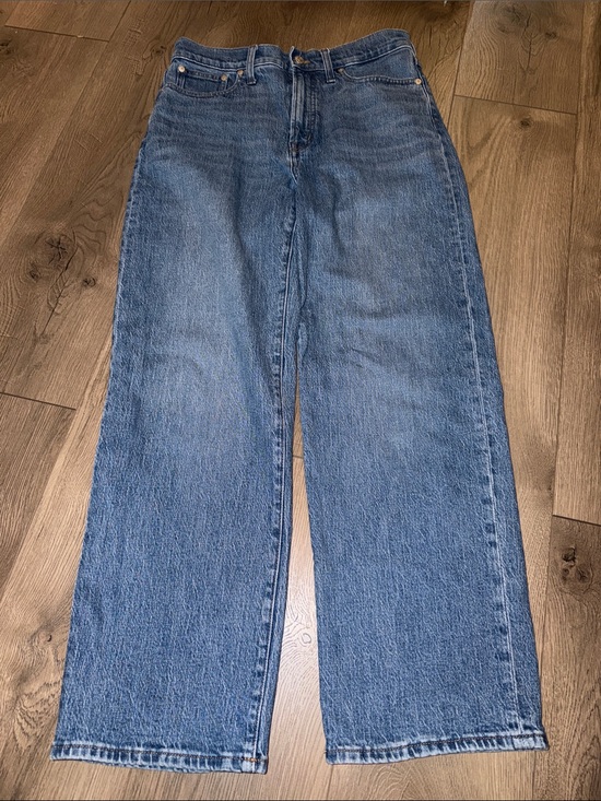 Madewell Denim - Madewell Women's Wide Leg Jeans - Medium Blue Denim